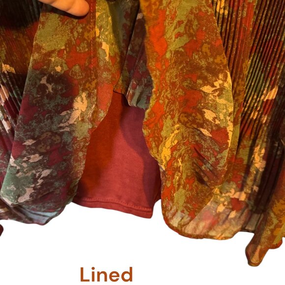 PRETTY PRINT TOP w/FLARE SLEEVES 18/20 PLUS #2 - Picture 5 of 10